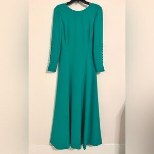 Elegant Teal Long Sleeve Dress TAHARI Arthur S Levine